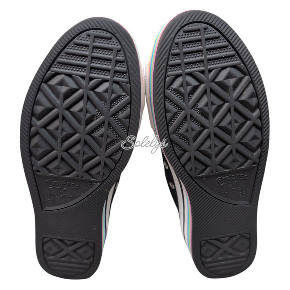 Converse 2013 CT Platform EVA High Top Striped Rainbow Sole Sneaker Womens 8.5 - Picture 7 of 10